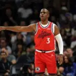 Los Angeles Clippers guard Chris Paul (3) against the Phoenix Suns in the first half at the Mortgage Matchup Center on Nov 6, 2025.