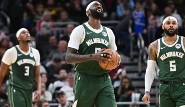 Milwaukee Bucks star shares heartwarming rock, paper, scissors game with young fan