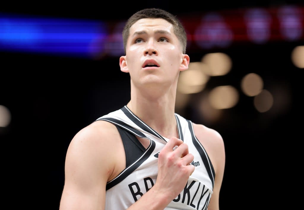 Egor Dëmin is one of several rookies the Nets will be looking to develop more in the second half of the season. Brad Penner-Imagn Images