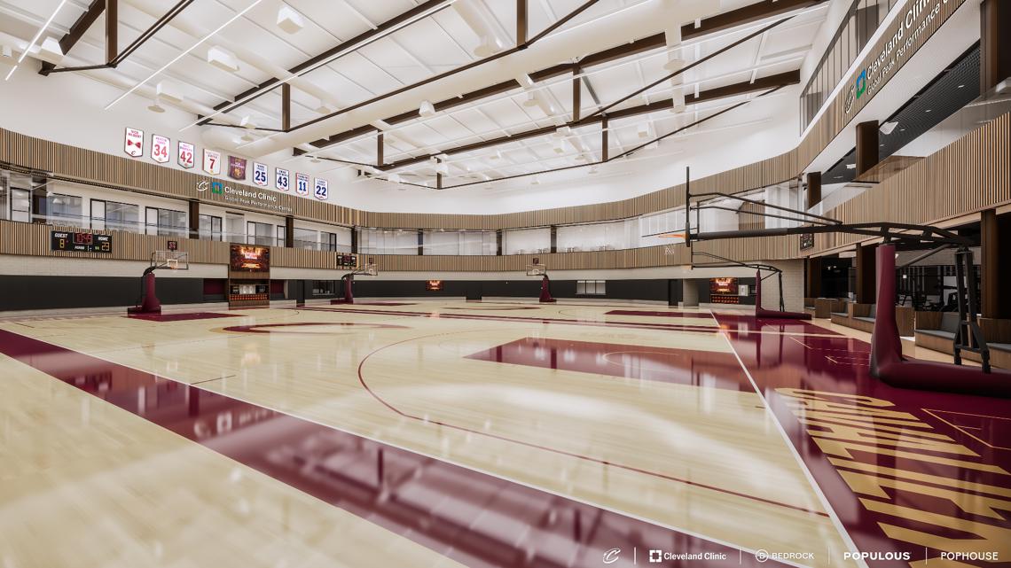 Cavaliers, Cleveland Clinic reveal interior plans for new Global Peak Performance Center