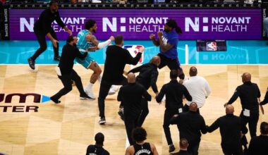 Hornets-Pistons brawl leads to four ejections after Moussa Diabate fouls Jalen Duren