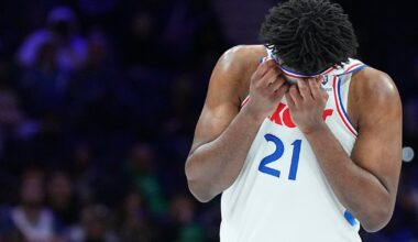 Joel Embiid is hurt again, will miss Philadelphia 76ers-Atlanta Hawks game due to sore right shin