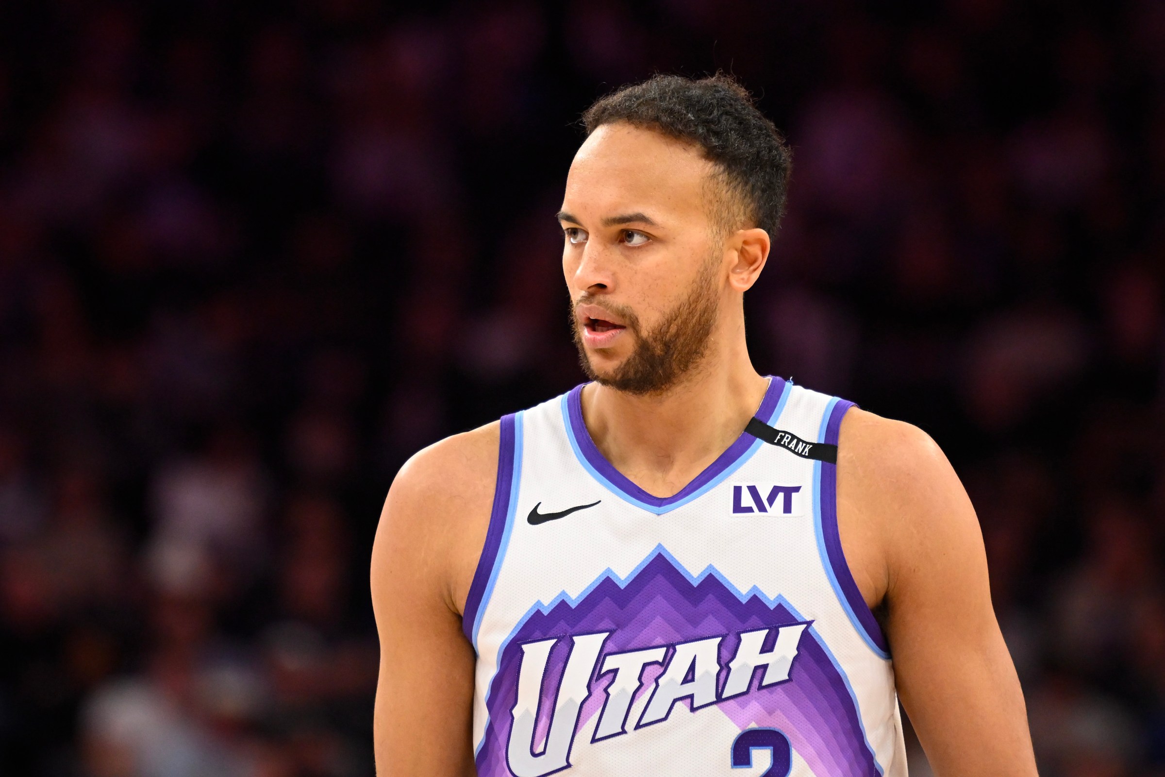 SALT LAKE CITY, UTAH - JANUARY 27: Kyle Anderson #2 of the Utah Jazz looks on during the second half against the Los Angeles Clippers at Delta Center on January 27, 2026 in Salt Lake City, Utah. NOTE TO USER: User expressly acknowledges and agrees that, by downloading and or using this photograph, User is consenting to the terms and conditions of the Getty Images License Agreement. (Photo by Alex Goodlett/Getty Images)