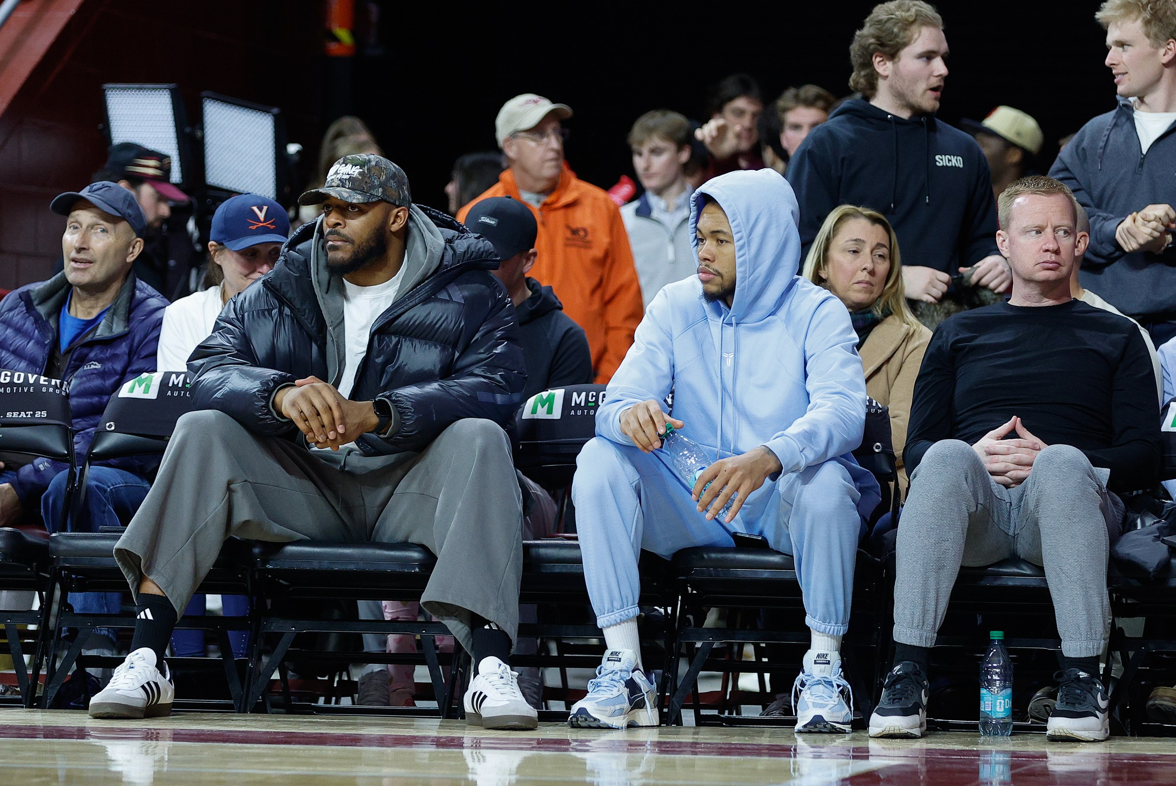 On Saturday, on a rare Celtics offday, Xavier Tillman and Anfernee Simons sat courtside at a Boston College basketball game.