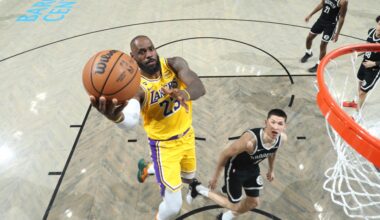 Grades for LeBron James, Luka, Austin Reaves in Lakers win vs. Nets