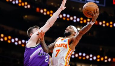 Clutch buckets down the stretch leads Hawks to 121-119 win over Jazz