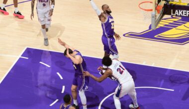 Grades for LeBron James, Luka, Austin Reaves in Lakers win vs. Sixers