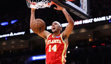 Hawks send statement in Miami as Johnson’s triple-double powers wire-to-wire win over Heat