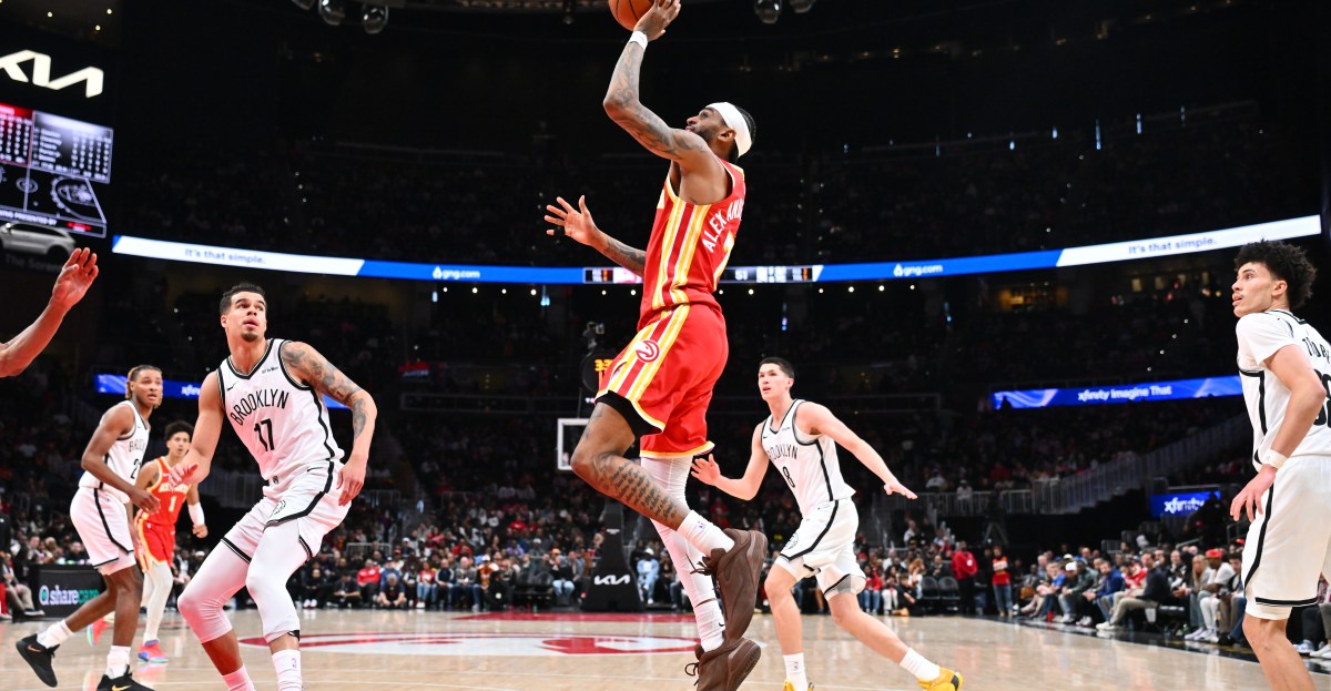 Hawks overcome 11-point fourth quarter deficit to defeat Nets 115-104