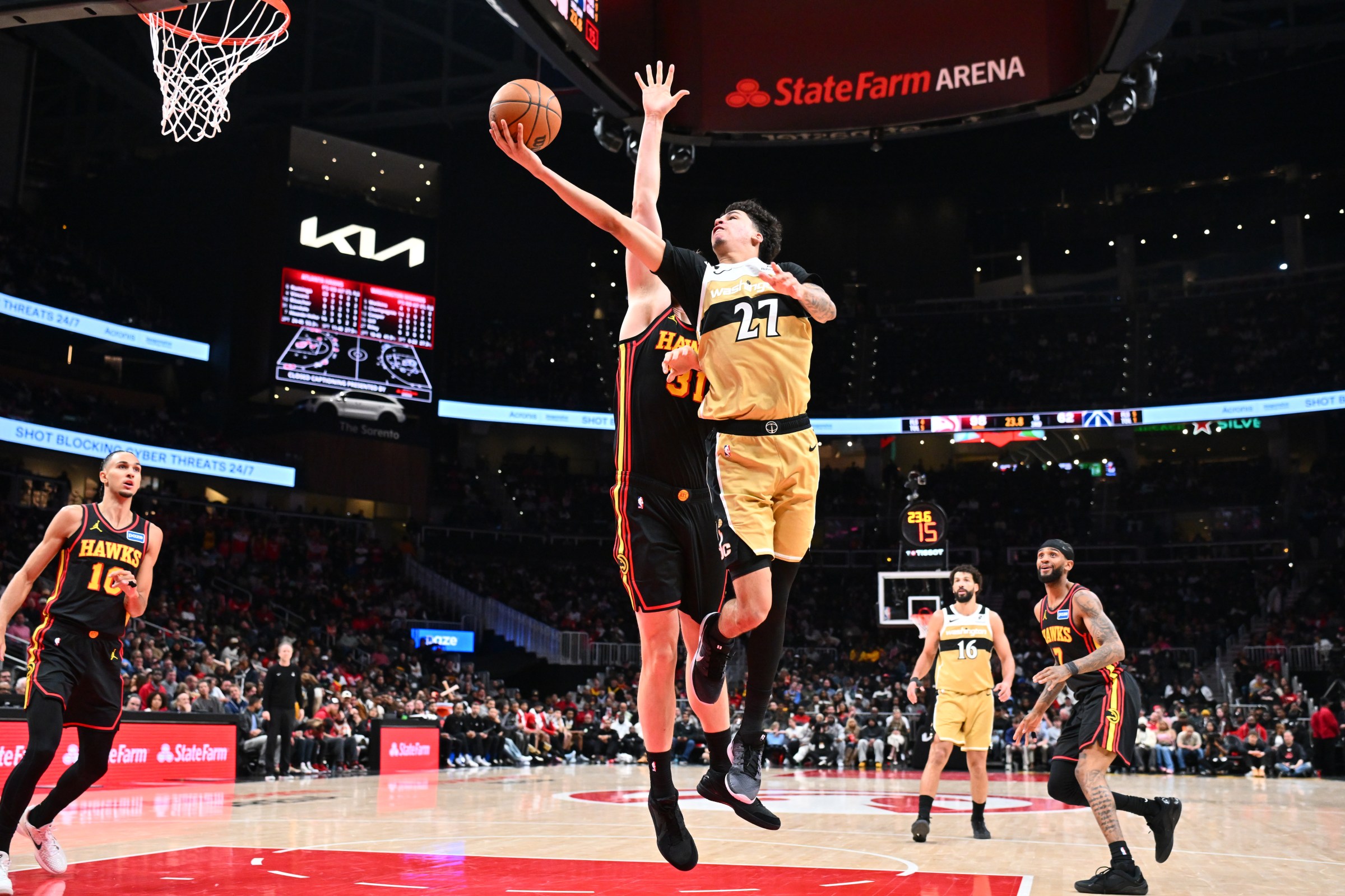 Wizards rookie Will Riley had a good fourth quarter in the team’s loss to the Atlanta Hawks.