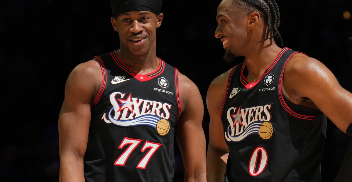 Tyrese Maxey is setting the standard for VJ Edgecombe — and the rookie is more than meeting it