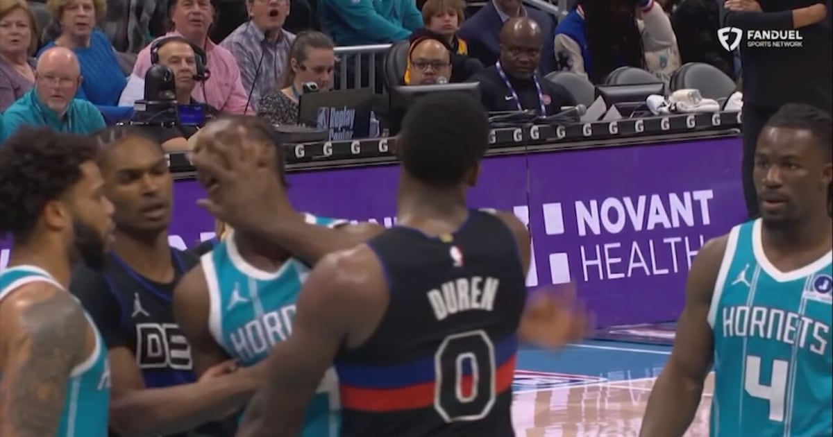 Suspensions announced after fight during Hornets-Pistons game – WSOC TV