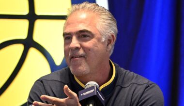 Kevin Pritchard at a press conference