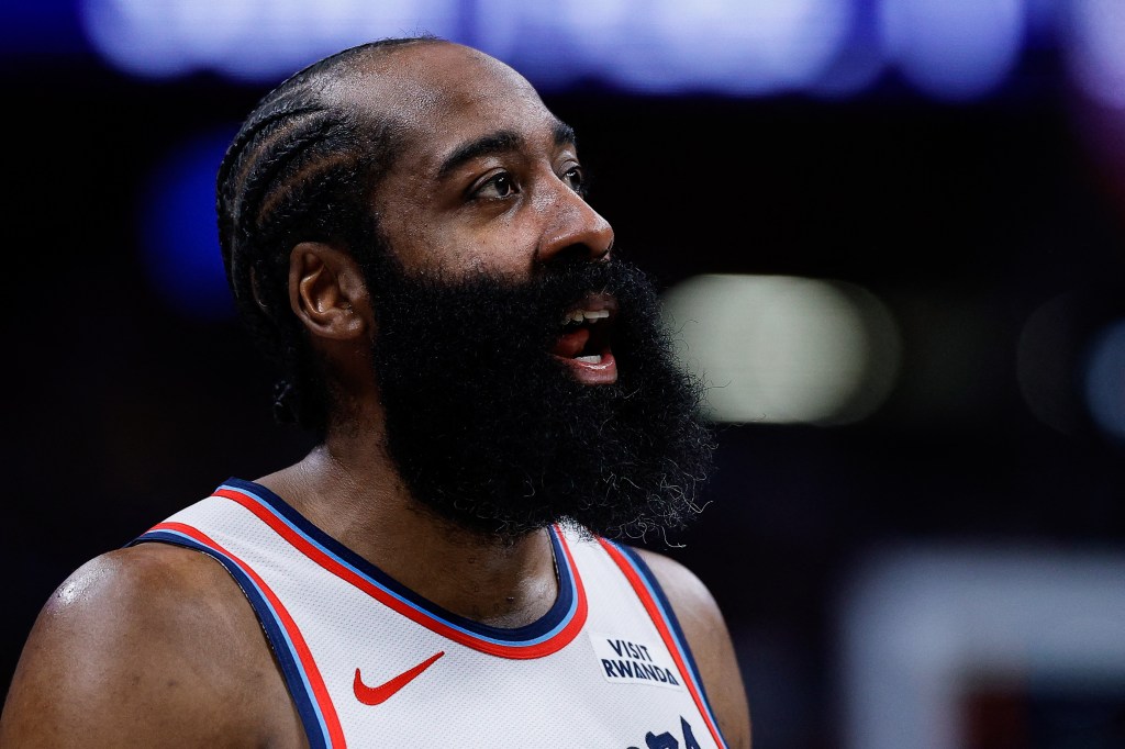 Los Angeles Clippers guard James Harden.