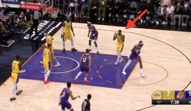 Marcus Smart looking frustrated with Deandre Ayton