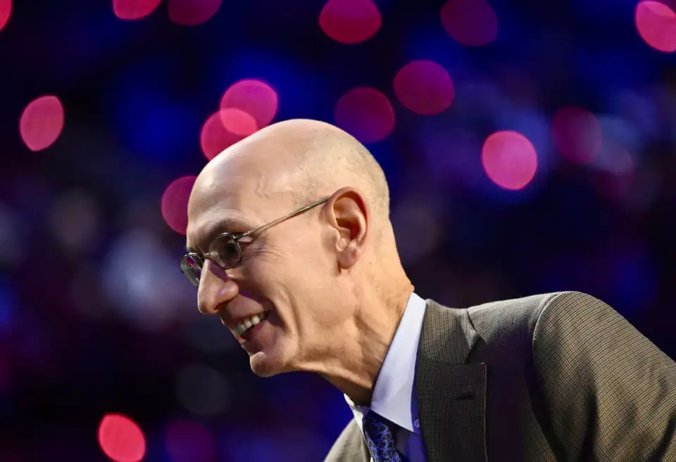 NBA Commissioner, Adam Silver  during the 75th NBA All-Star game at Intuit Dome in Inglewood on Sunday February 15, 2026. 