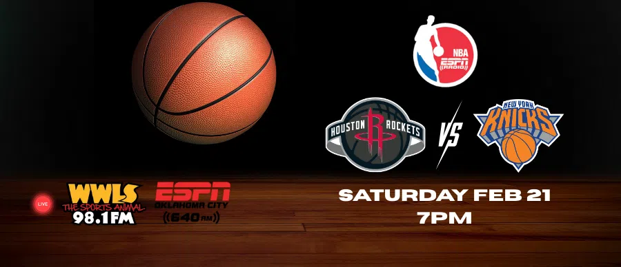 NBA on ESPNRadio: Houston Rockets vs New York Knicks SAT 02/21/26