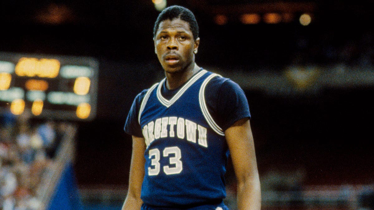 Patrick Ewing plays for Georgetown