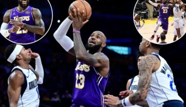 LeBron James becomes oldest player to have triple-double in NBA history in Lakers' win