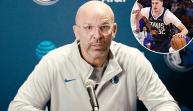 Mavericks’ Jason Kidd storms off after tirade over Cooper Flagg question