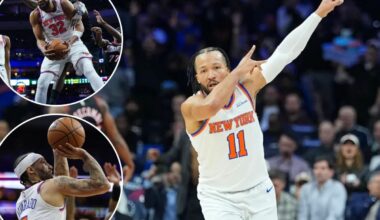 Knicks head into All-Star break with 49-point demolition of 76ers