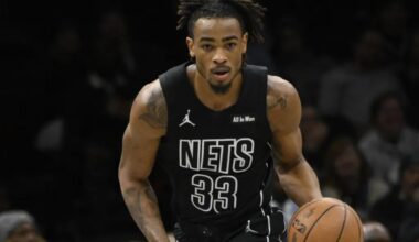 Nets' Nic Claxton will miss Cavaliers game after spraining ankle