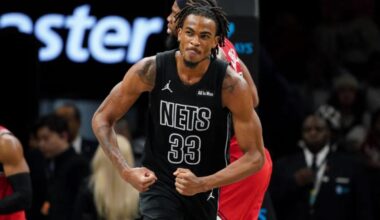 Nets' Noah Clowney a late scratch after tweaking left ankle
