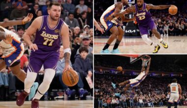 Lakers lose 112-100 to Knicks at Madison Square Garden