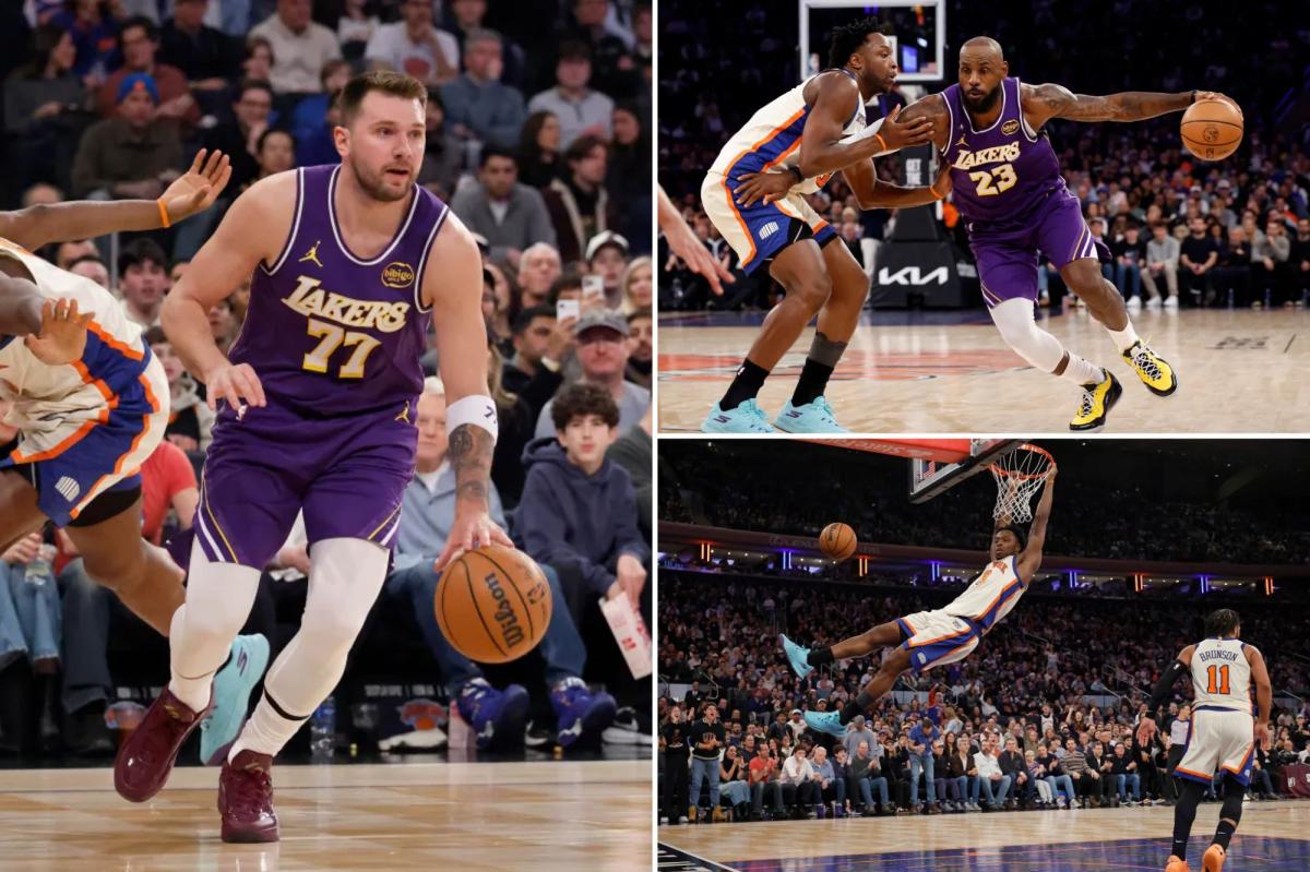 Lakers lose 112-100 to Knicks at Madison Square Garden