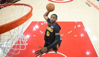 Jonathan Kuminga all smiles in 'great' debut for Hawks