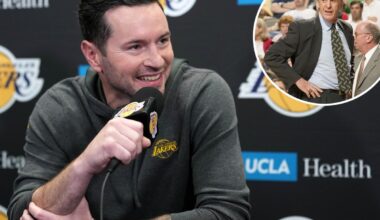 Lakers' JJ Redick shows similar traits to legendary coach Pat Riley