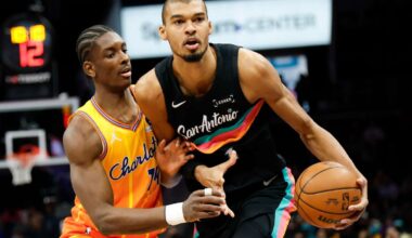 Brandon Miller scores 26 as surging Hornets beat Spurs 111-106 to push win streak to 6 games