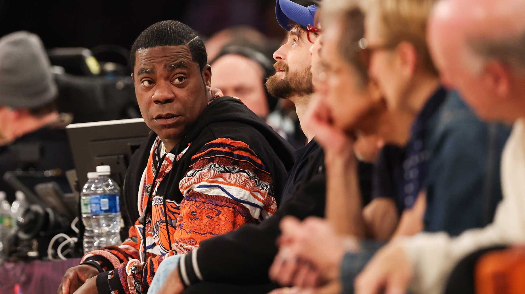 Tracy Morgan, Daniel Radcliffe Hang Courtside at Knicks Game