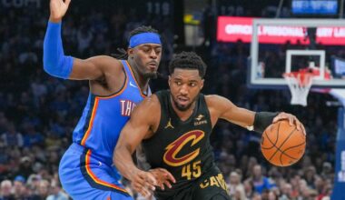 Short-handed Thunder hit 21 3s to beat Cavaliers 121-113