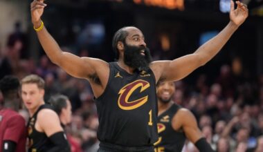 Sam Merrill scores 32 as Cavs beat Wizards 138-113 in James Harden's home debut