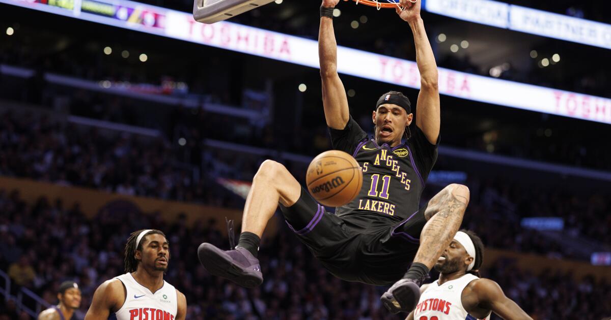Lakers center Jaxson Hayes to compete in slam dunk contest