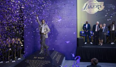 Pat Riley is looking positively statuesque