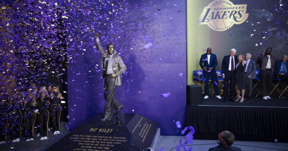 Pat Riley is looking positively statuesque