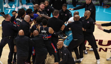 NBA suspends 4 players for Pistons-Hornets brawl