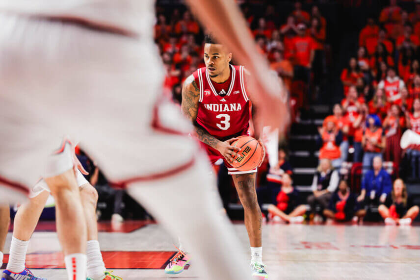 Lamar Wilkerson surveys the floor at Illinois.