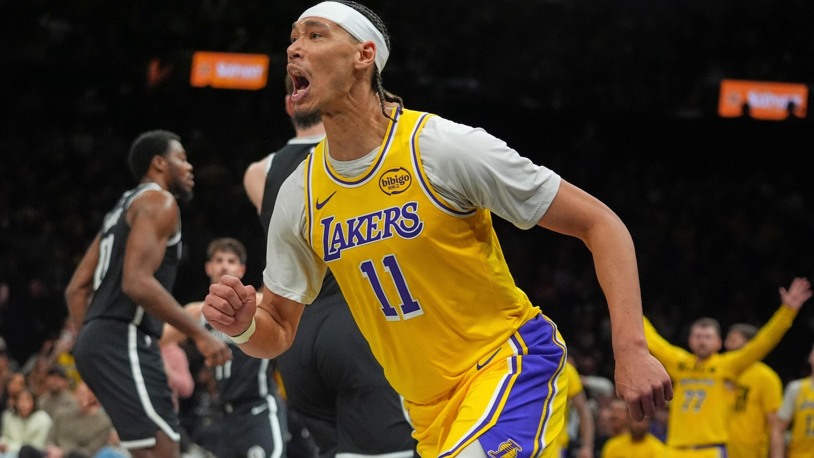 Lakers' Jaxson Hayes suspended 1 game for pushing Wizards mascot 'G-Wiz'