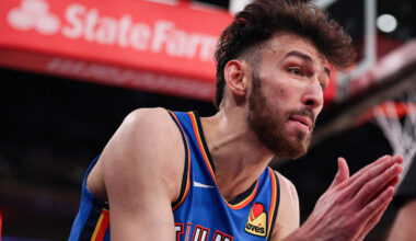 OKC Thunder Roll Out Traditional Starting Lineup vs. Knicks