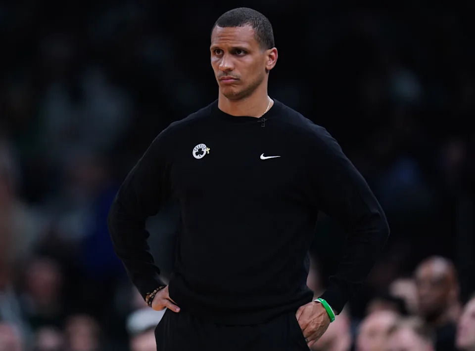 Boston Celtics head coach Joe Mazzulla.© David Butler II-Imagn Images