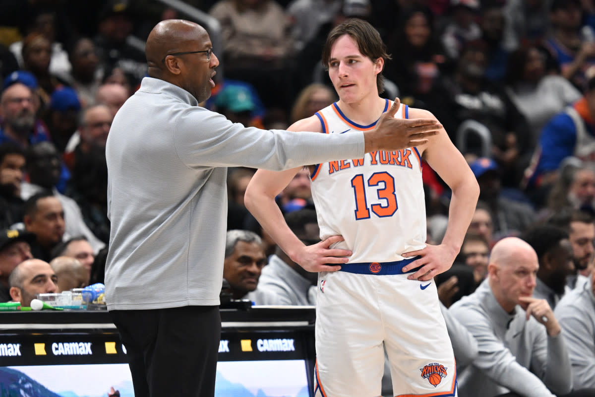 New York Knicks guard Tyler Kolek (13)