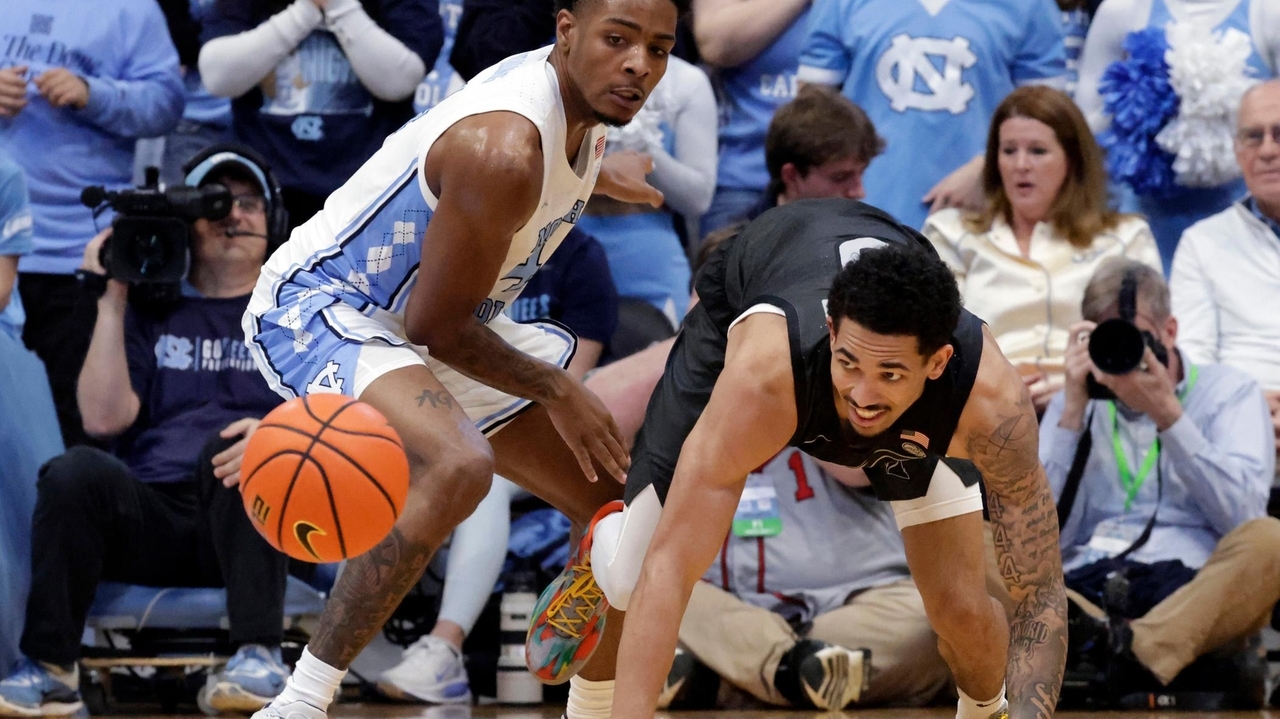 Henri Veesaar matches a season-high with 26 points to carry No. 18 North Carolina past Virginia Tech