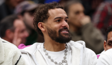 WATCH: Trae Young gets ejected from Wizards game he wasn't even playing in