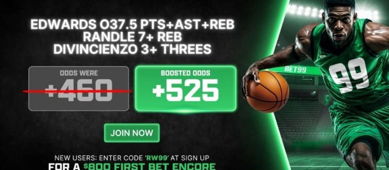 BET99 Boosted Odds: Minnesota Timberwolves vs. Toronto Raptors (March 5, 2026)