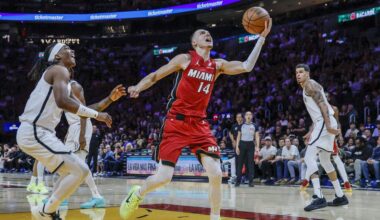 Heat wins third straight, blowing past struggling Nets