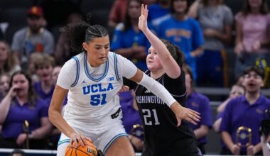 Betts scores 26, No. 2 UCLA women beat Washington 78-60 in Big Ten quarterfinals