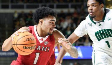 No. 19 Miami (Ohio) caps a 31-0 regular season with a 110-108 overtime win at Ohio